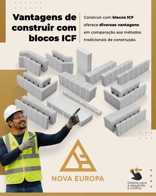 Nossos blocos ICF oferecem isolamento térmico e acústico superior, rapidez na obra e maior eficiência energética para o seu projeto.
Fale connosco e peça seu orçamento!

#ICF #ConstruçãoICF #ConstruçãoSustentável #EficiênciaEnergética #IsolamentoTérmico