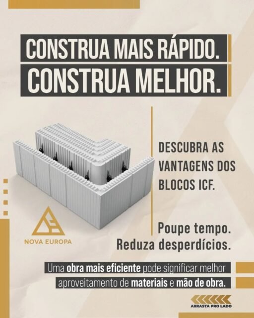 CONSTRUA MELHOR. CONSTRUA COM ICF.
Seja para uma moradia, remodelação ou grande projeto, os blocos ICF oferecem uma solução moderna para construir com rapidez, eficiência e elevado desempenho.
- Execução mais rápida
- Excelente isolamento térmico
- Isolamento acústico
- Redução de desperdícios na obra
- Estrutura resistente e durável
- Mais organização no estaleiro
- Para construtores, empreiteiros, remodeladores, arquitetos e investidores.
Temos opções de blocos para todos os tipos de projeto.
Fale connosco e peça a sua proposta.
#ICFPortugal #ConstruçãoPortugal #BlocosICF #ConstruçãoModerna #Construtores Empreiteiros